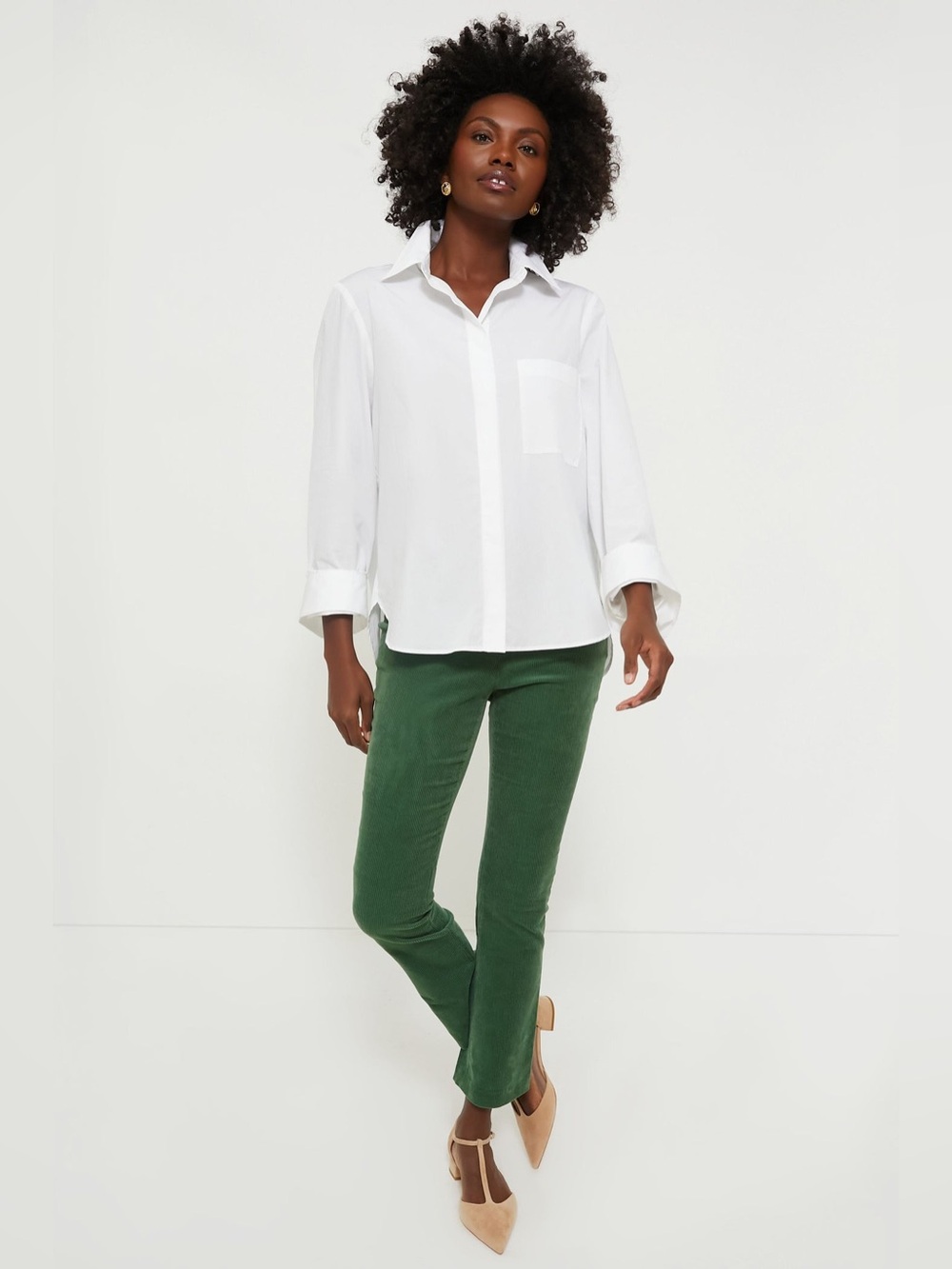 TUCKERNUCK Green Corduroy Ashford Pants Small